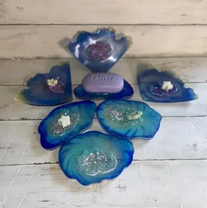 Resin Ocean Wave Soap Holder Bathroom