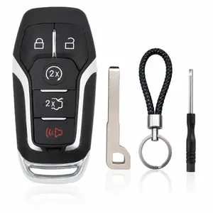 5 Button Key Fob Shell Replacement for Ford Edge Explorer Fusion Mustang & Lincoln MK Series – Remote Key Case Cover