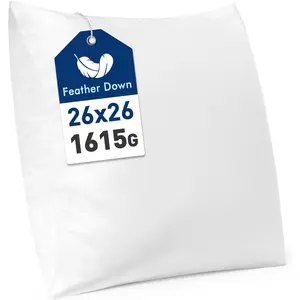 and Down 26x26 Throw Pillow Insert Soft  Throw Pillow Double-Layer  Fabric for Sofa Bed Couch Prevents  Leakage