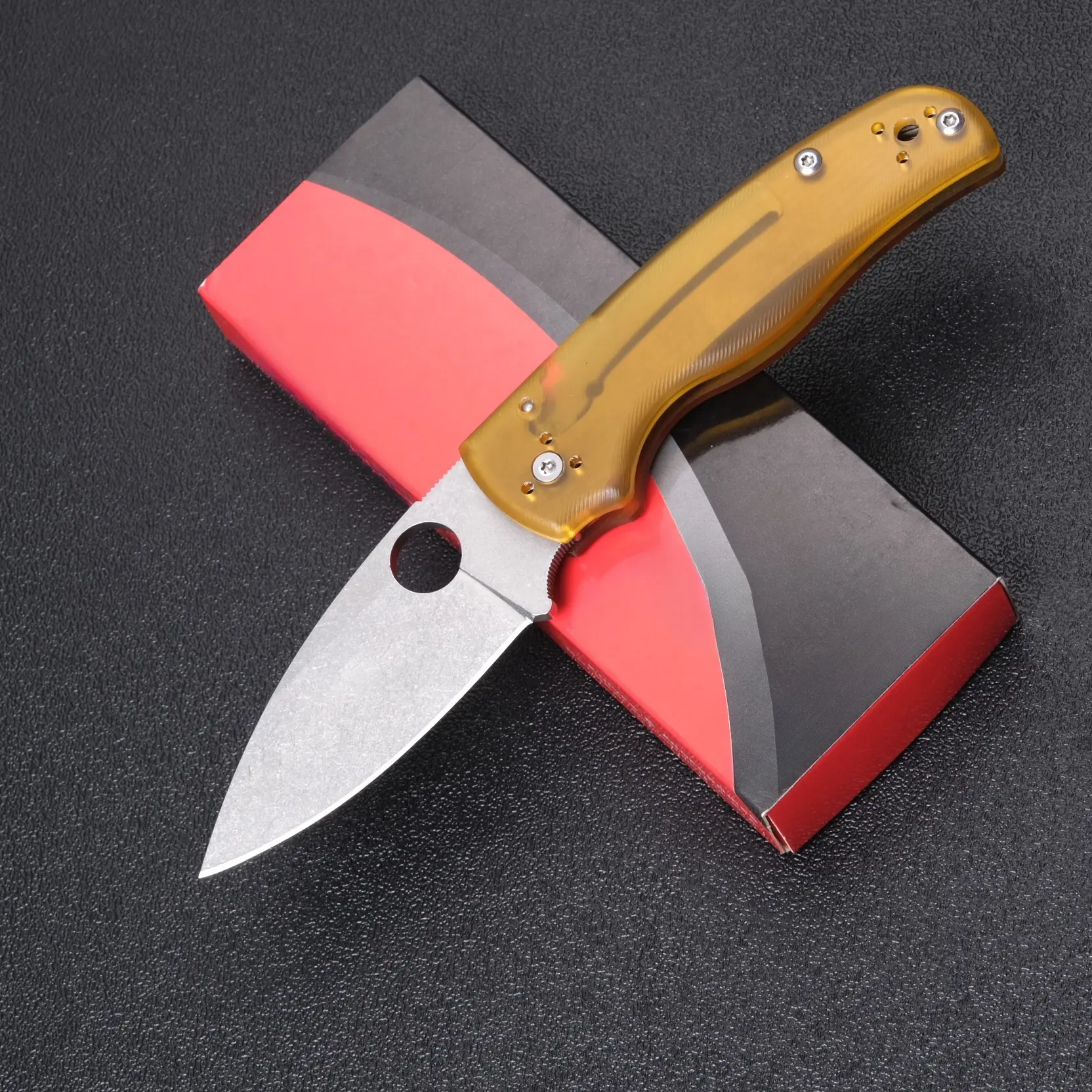 C229 portable folding knife, PEL handle, high hardness corrosion-resistant steel, outdoor driving, camping, fishing EDC tool, portable tool, best gift.