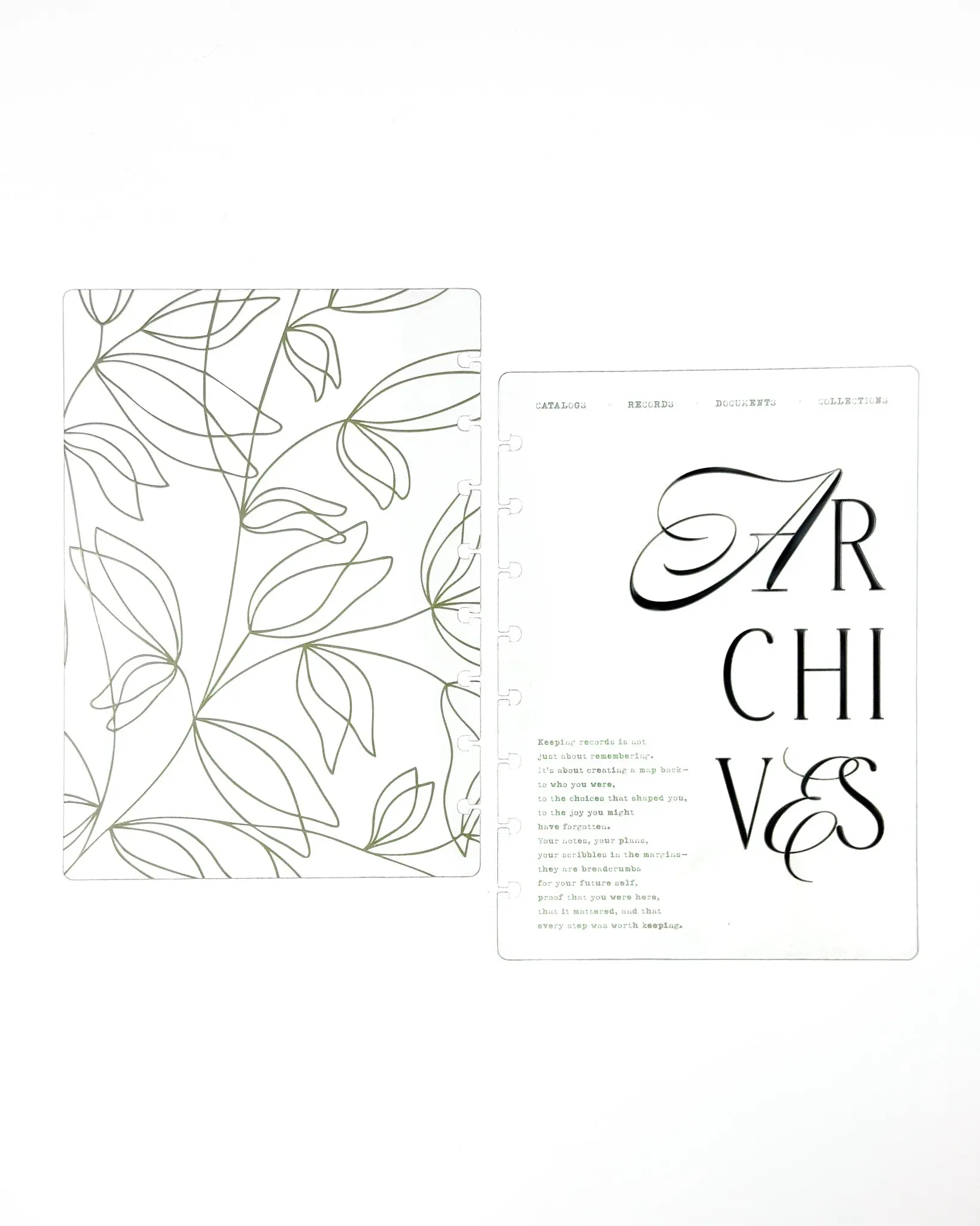 Clear Discbound Planner Cover | Archives