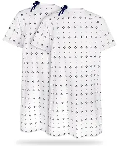 Utopia Care Unisex Hospital Gowns for Men and Women, 2 Pack, Comfortable Fit up to 2XL