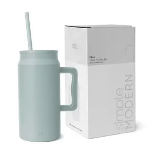 Simple Modern 50 fl oz Insulated Stainless Steel Trek Tumbler with Straw Lid - Seaglass Sage