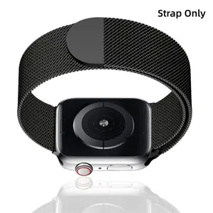Milanese Loop Band for Apple Watch Strap 46mm 49mm 41mm 45mm 40mm 44mm 42mm S1-11 38mm Women Men Magnetic Metal Mesh Loop Strap waterproof wristband iWatch bands series 1-11 SE 1-3 Milanese Loop Compatible Ultra 1-3 Stainles Steel Mesh Magnetic Strap