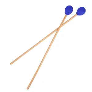 Marimba Mallets, 1 Pair Wooden Handle Mallets, Musical Instrument Accessories for Marimba, Musical Supplies