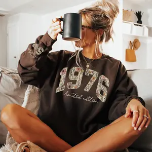 1976 Retro Birthday Sweatshirt Floral 50th Birthday Gifts For Women Limited Edition 1976 Sweatshirt Chapter 50 Birthday Shirt Gift For Her