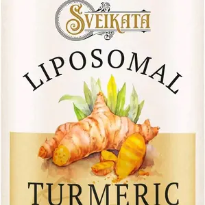 Liposomal Turmeric Curcumin Supplement 2000mg, 95% Standardized Curcuminoid Extract & Organic Root Powder with Piperine Black Pepper Fruit (15mg), 60 softgels, Non-GMO