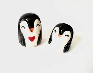K Dub Art- Ceramic Penguins
