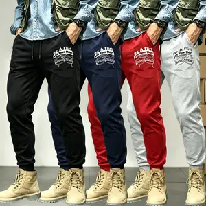 Men's 4 Piece Jogger Set with Flirty Slogan Prints Cartoon Elastic Waist Pants with Two Drawstrings Loose Street Casual Long Pants Soft Stretchy Knit for Running Fitness Home