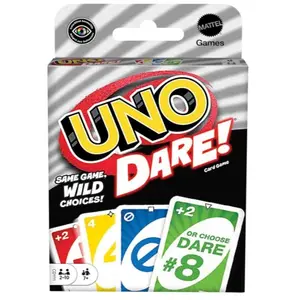 Mattel Games Uno Dare Card Game, Family Party Challenge Toy, Fun Gift for Kids & Adults, Perfect for Home Gatherings