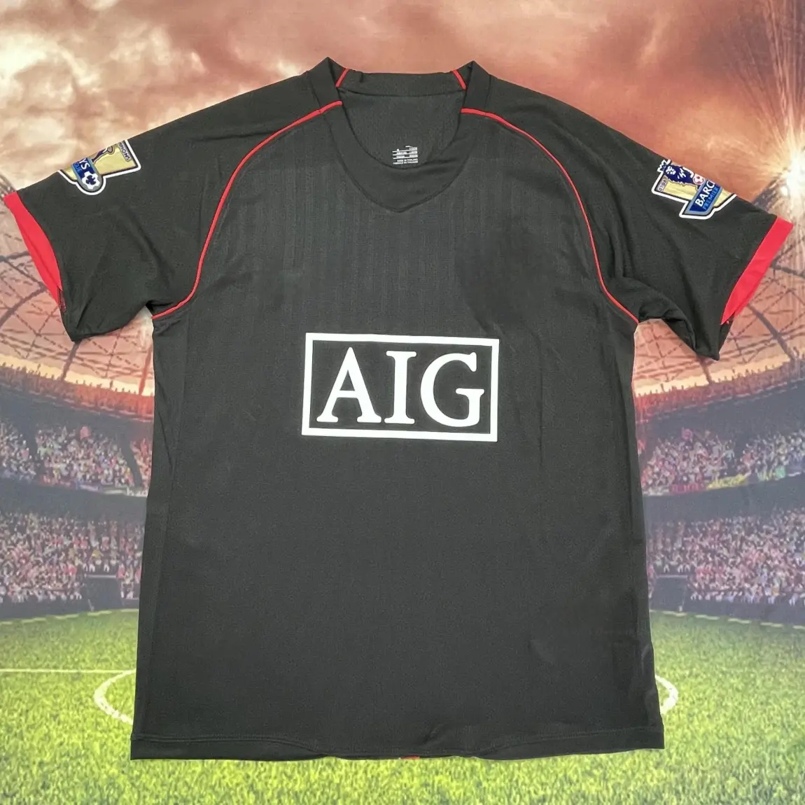 No.7 Ronaldo 2007 2008 Home Away Retro Black Short Sleeved Long Sleeved Soccer Jerseys