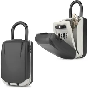 4 Digit Combination Key Lock Box for Outdoor Key Storage, Ideal for Realtors, Garage and Storing Spare House Keys
