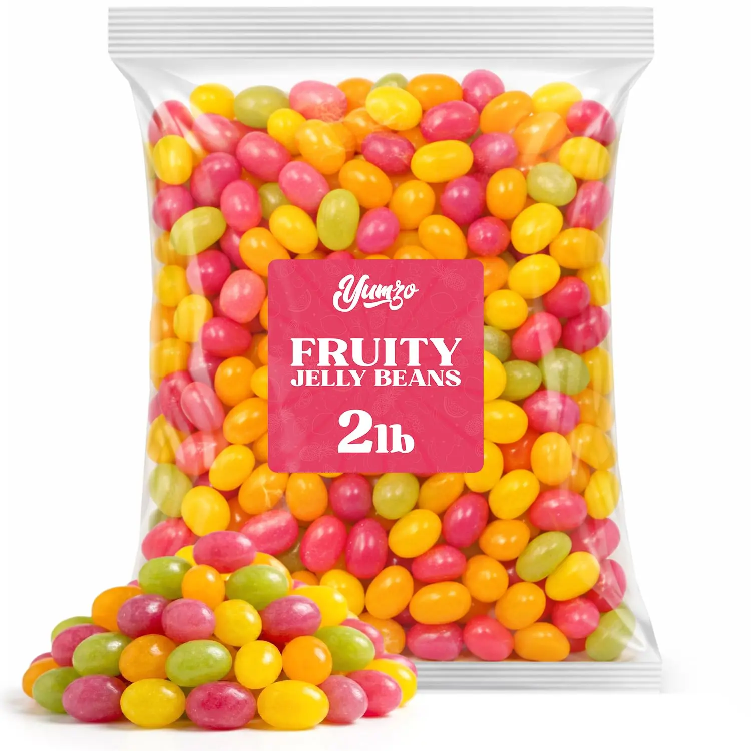 Jelly Beans Candy, Assorted Fruity Jelly Beans, Candy for Egg Hunts, 2 lb