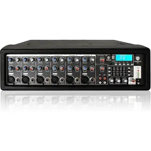 Powered Mixer MX8 | Audio Mixer 8 Channel|Compact audio mixer with usb/bluetooth Microphone Android