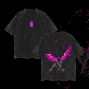 Anime Blue Lock Shirt – Shidou Graphic Washed Tee, Vintage Oversized Anime Merch, Heavyweight Cotton, Soccer Manga Streetwear, Gift for Blue Lock Fans