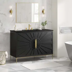 Modway Awaken 48" Bathroom Vanity in Black Black