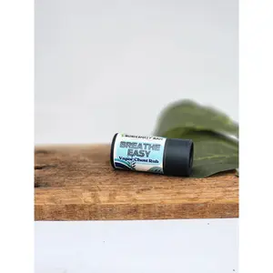 Breathe Easy Vapor Rub Stick | Essential Oil Salve Clear Congestion Chest Neck Cold Cough Natural Organic Relief Menthol Camphor Soothing