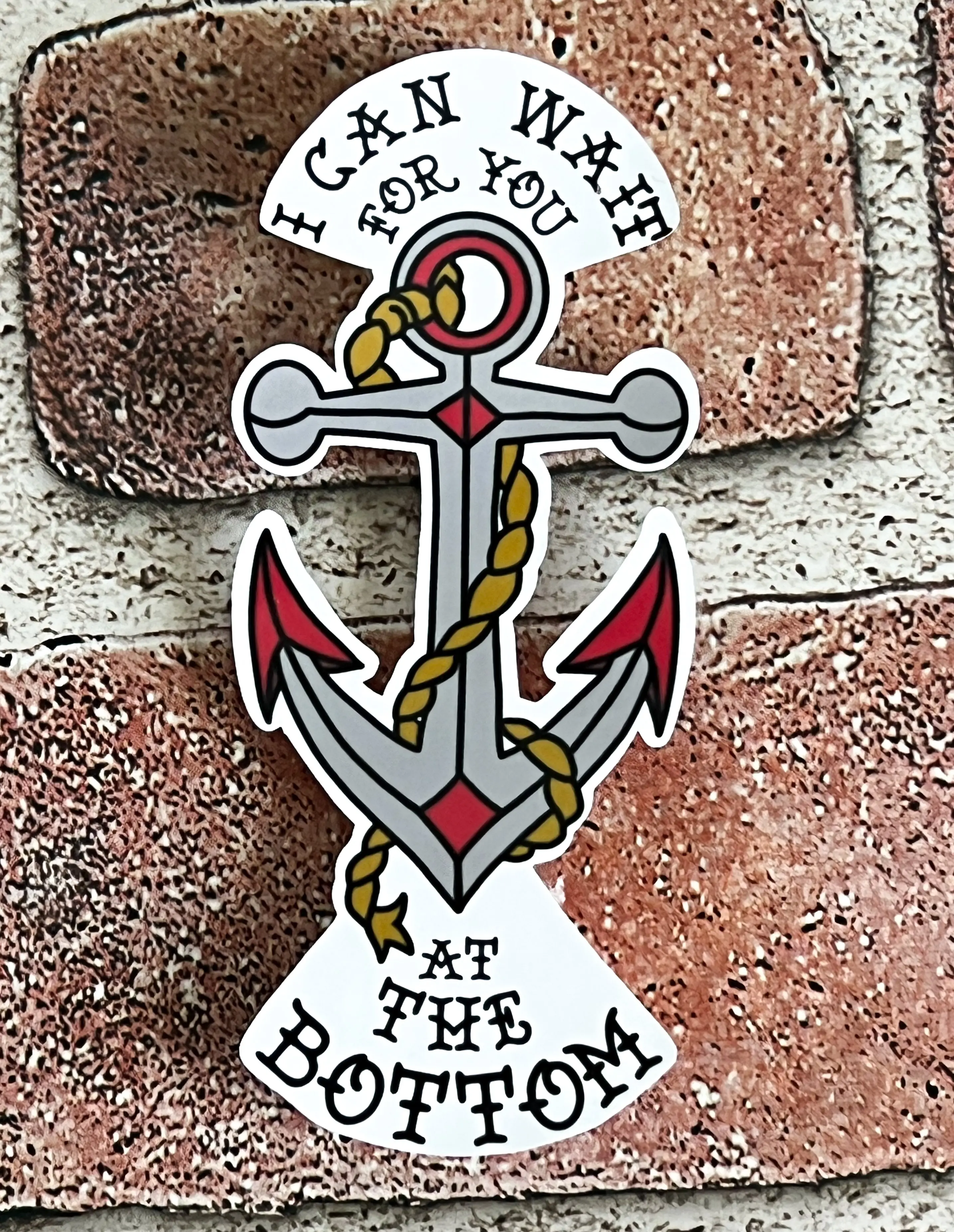 I Can Wait For You At The Bottom Waterproof Sticker