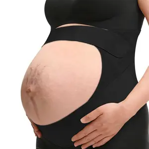 Breathable Pregnancy Support Belt, Comfortable Invisible Under Clothes, Plus Size, Nylon and Lycra Material, Suitable for All Stages of Pregnancy, Breathable Maternity Belt