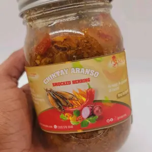 Chiktay Aranso Spicy Smoked Herring Haitian Style Authentic Protein Rich Ready to Eat Spread with Fresh Vegetables & Omega 3s