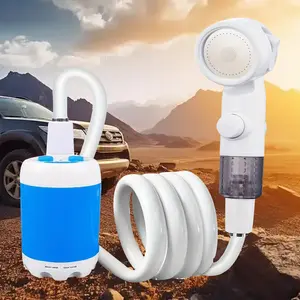 [Portable | Rechargeable] Rechargeable Electric Shower Pump, 1 Portable Watering System | Camping Shower, Outdoor Shower, Suitable for Hiking And Climbing Bathing, Car And Motorcycle Cleaning, Beach Camping Bathing, Holiday Gardening Watering