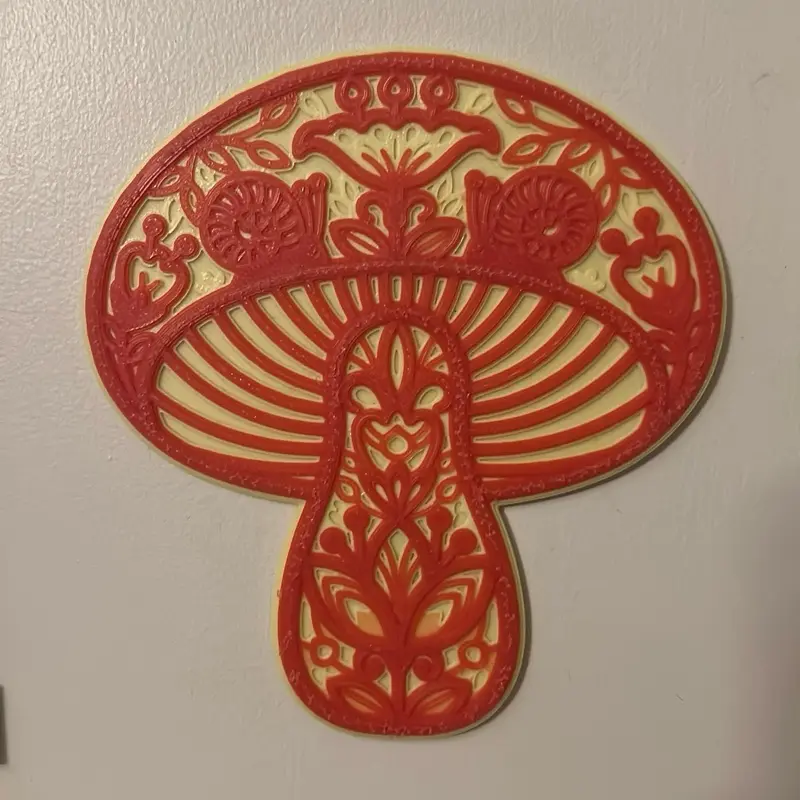 Yellow base mushroom