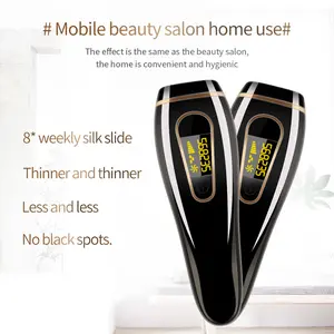 Hair Removal Device 999999 Flashes at-Home Portable for Facial Legs Arms Whole Body Treatment 5 levels of energy adjustment Inhibit hair regrowth nearly painless