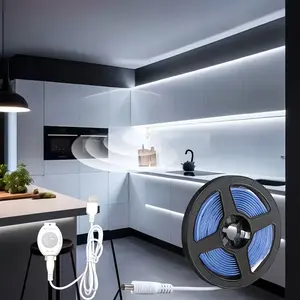 Smart Motion Sensor LED Strip Light, USB Insert Under-Cabinet Lighting, Indoor Lighting, Kitchen Cabinet, Counter, Shelf, Display Case, Stairs, Bedroom, Hallway, Bathroom Timer