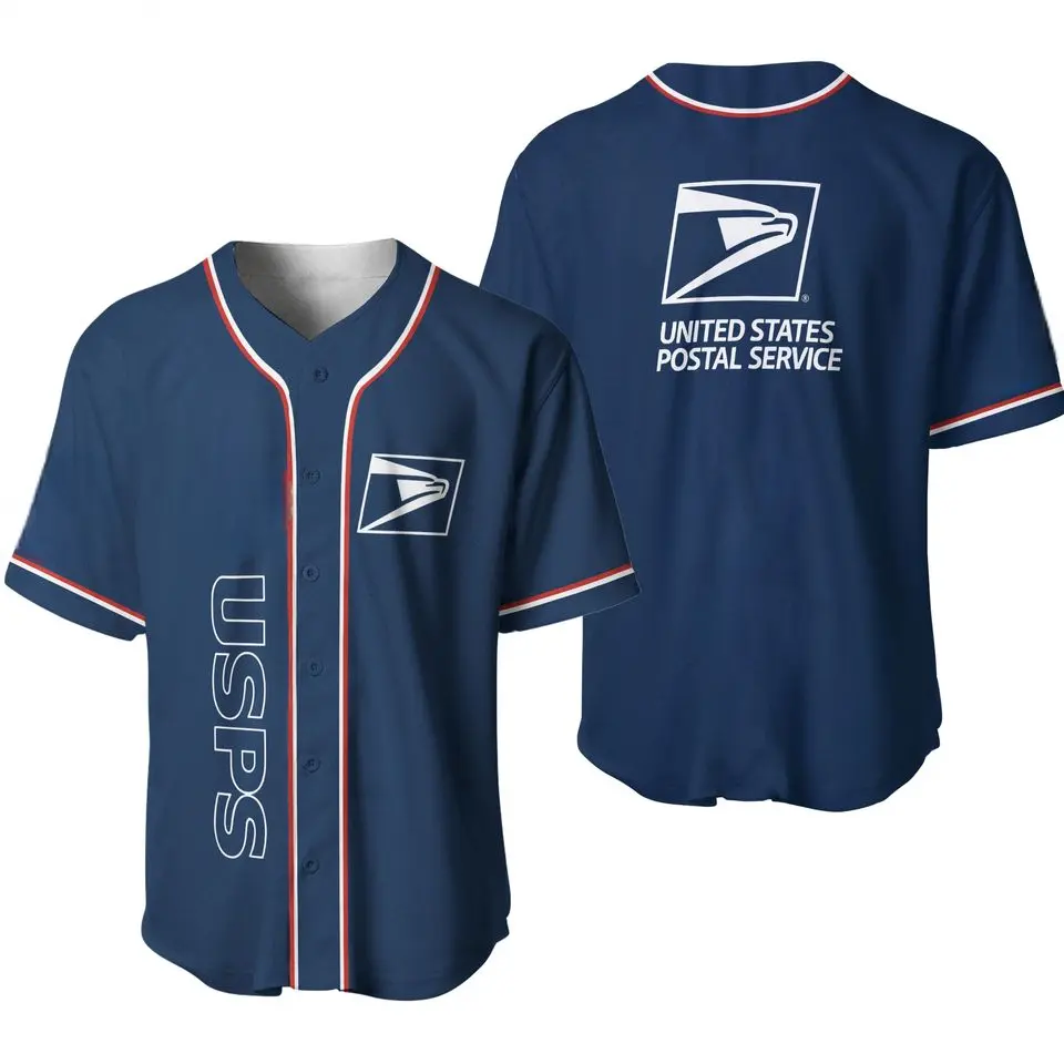 Postal Service Baseball Jersey, Postal Worker Uniform Baseball Jersey