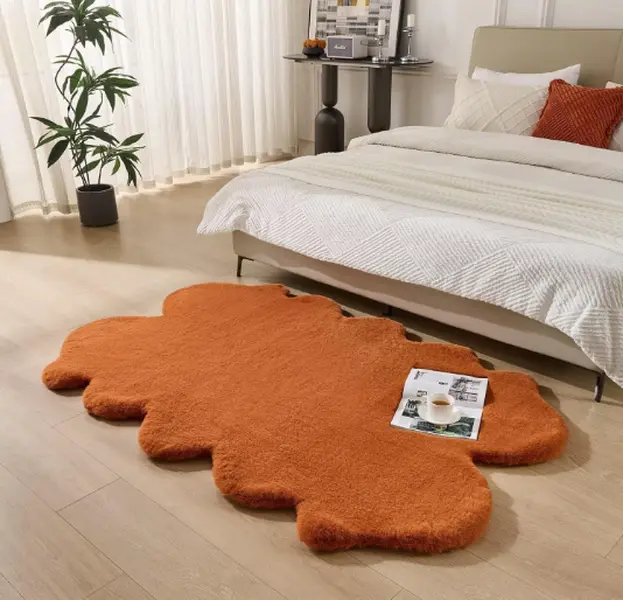1700GSM Fuzzy Faux Sheepskin Fur Area Rug - Extra Soft Cozy Decorative Furry Floor Rug, Rectangular Soft Shaggy Mat for Bedroom Living Room Decor, Cozy Area Rug, Decorative Rug