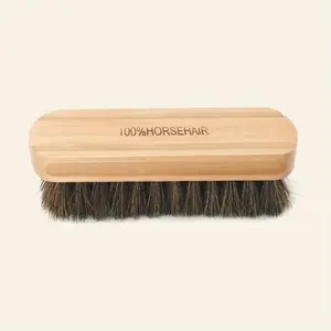 Horse Hair Shoe Brush, Shoe Cleaning Brush, Leather Polishing Brush, Soft Non-scratch Shoes Oil Brush, Suitable For Suede Boots, Shoes Maintenance, Polishing Tool, Cleaning Supplies, Cleaning Tool, Back To School Supplies