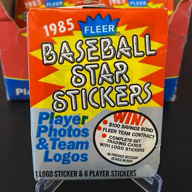 1985 Fleer Baseball Star Stickers - 1 PACK 1985 Fleer Baseball Star Stickers - 1 PACK