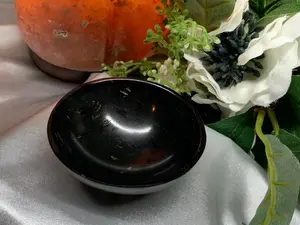 Black Obsidian Polished Bowl