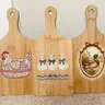 Mini Cutting Board Decor with Embroidered Chicken, geese, and Duck Design for Kitchen Decor