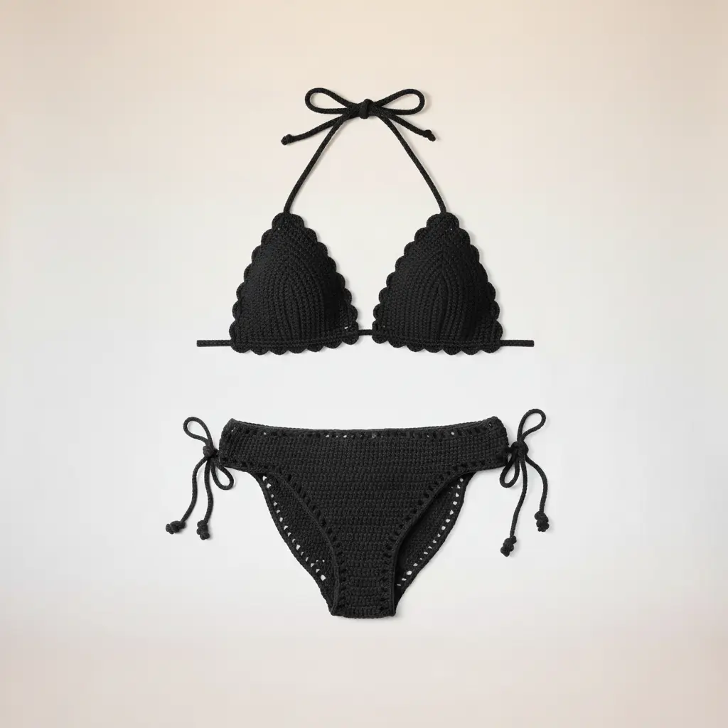 Breezy Cotton Crochet Bikini Bottom - Boho Swimwear