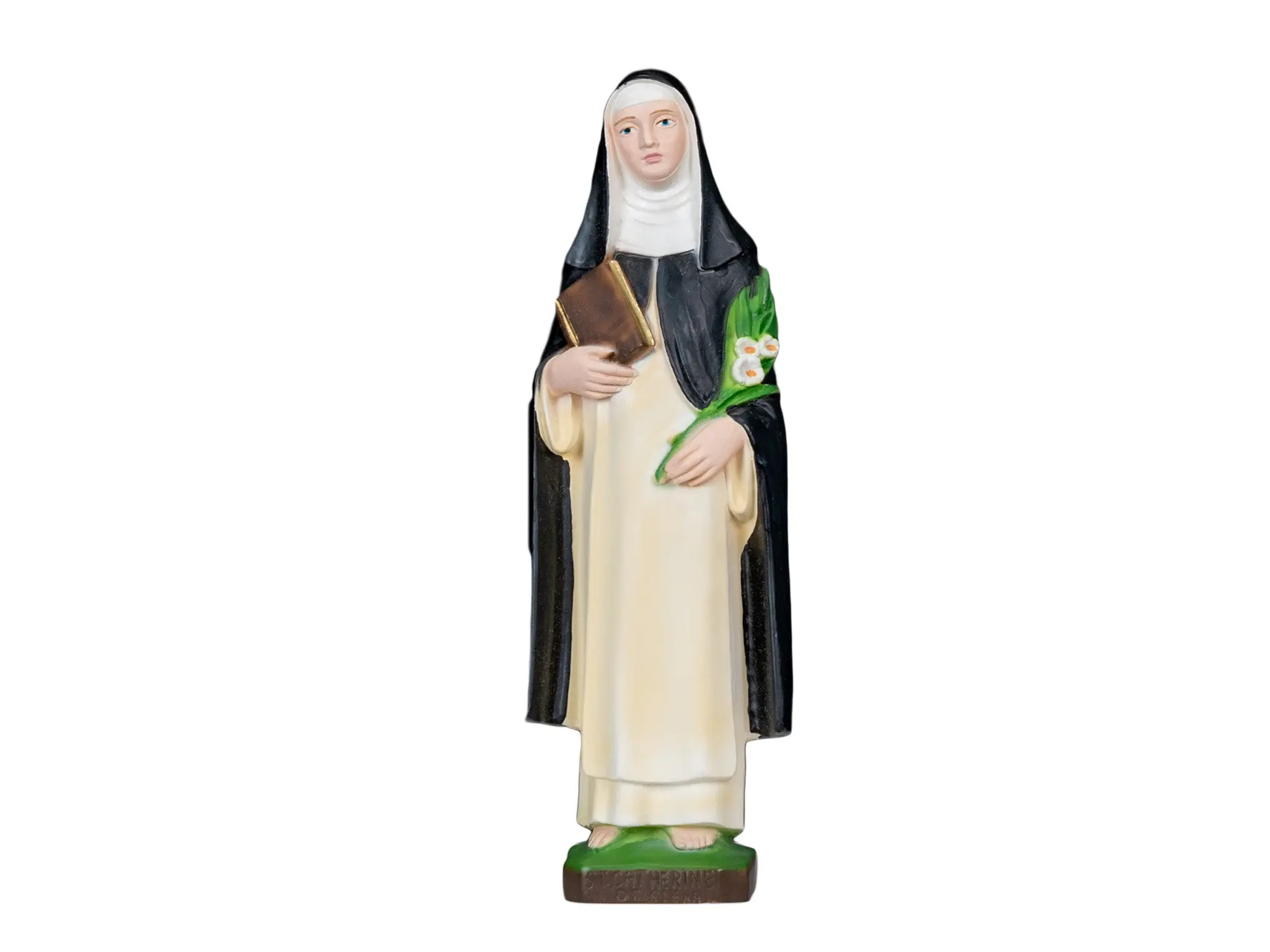 The Faith Gift Shop Saint Catherine of Siena statue - Hand Painted in Italy - Our Tuscany Collection - Estatua de Santa Catarina de Siena