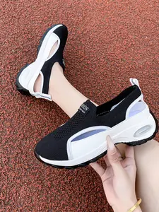 Summer Slip-On Sandals for Women, Breathable Mesh Sports Shoes, Lightweight Soft Sole, Casual Style, All Seasons Comfort, Mesh Breathable Slides