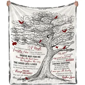 Bereavement Gifts Blanket Sympathy  Memorial Gifts - in Memory of Loved , Condolences , in Loving Memory Blankets, Memorial Gifts for Loss of Mom Dad Grandma Grandpa Pet 60" x 50"