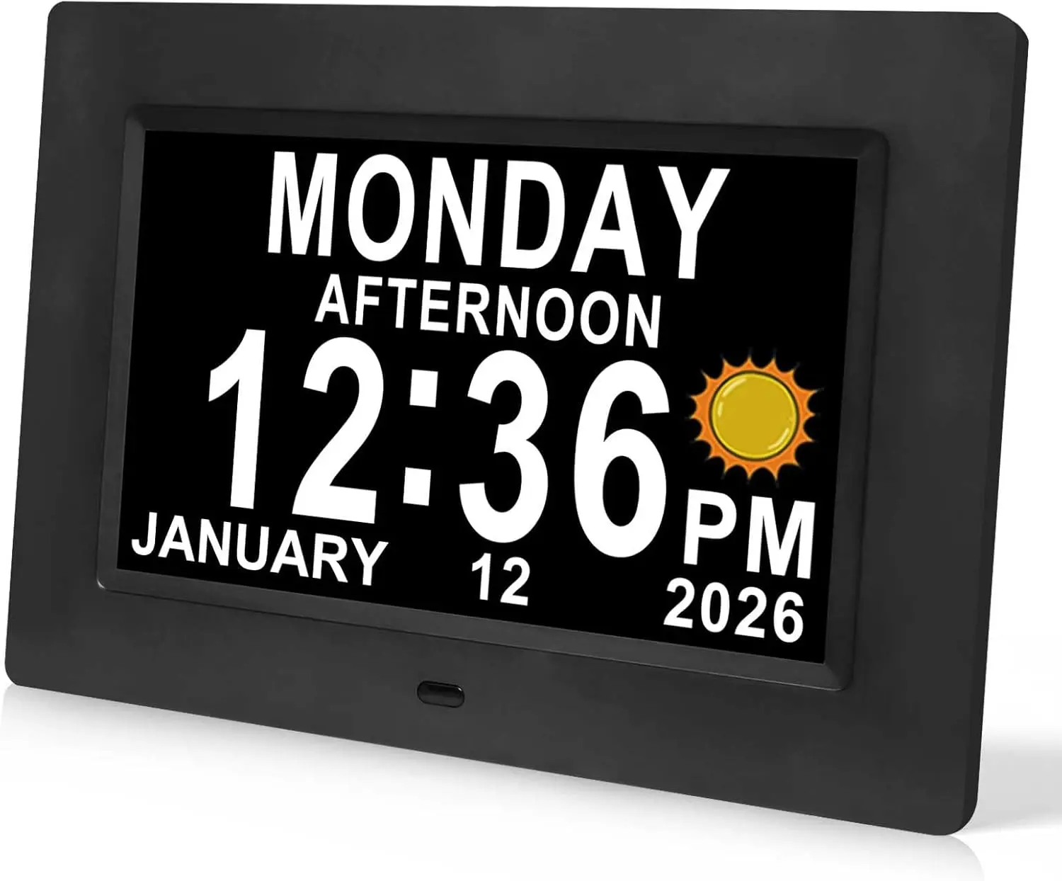 Dementia Clock for Seniors Digital Clock with Date and Time for Elderly-15 Alarms Level 5 Brightness Large Number Display Alzheimers Clock Calendar Day Clocks
