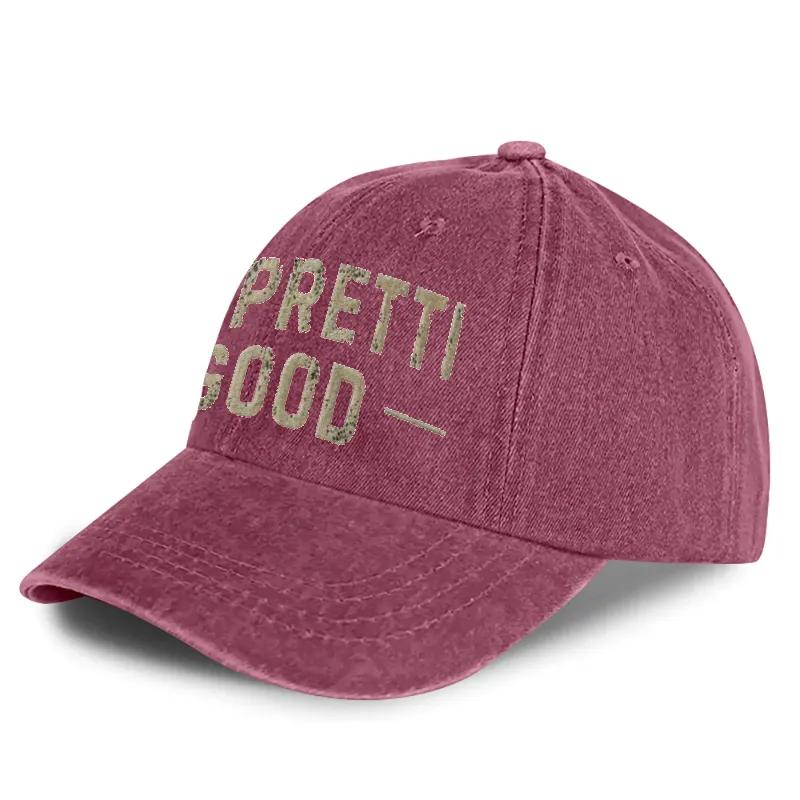 Be Pretti Good Printed Vintage Men's and women's  Hat - Distressed Washed Baseball Cap for Everyday Wear, Perfect Gift