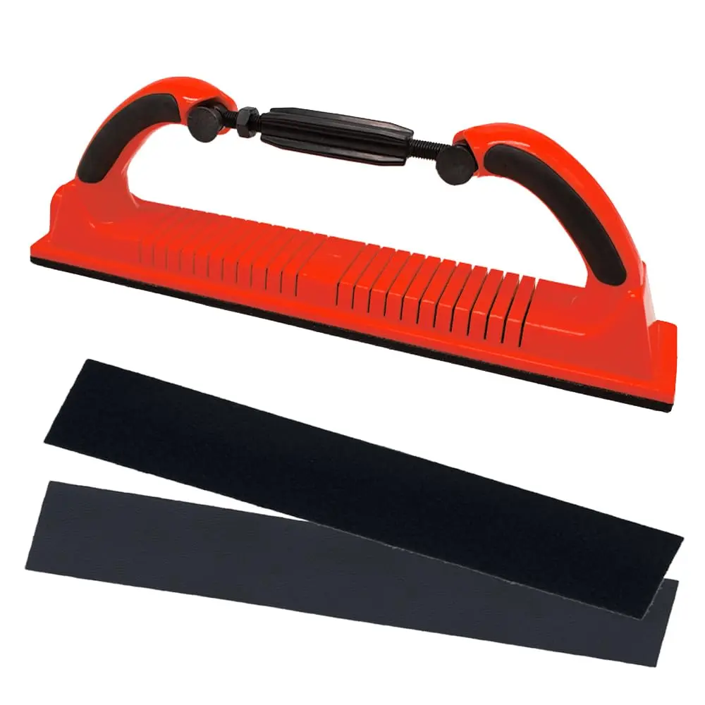 Adjustable Radius Flex Longboard Hand Sanding File Block, Hook-and-Loop Backing Abrasive Tool for Wood, Professional Work Tool, Work Tools
