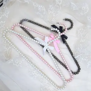 Multifunctional 40cm Pearl Clothes Hanger, Elegant Design for Suits, Dresses, Shirts, Spring Wedding and Summer Closet Refresh