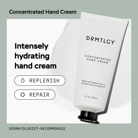 DRMTLGY Concentrated Hand Cream 2 fl oz Fragrance Free Hydrating Hand Treatment