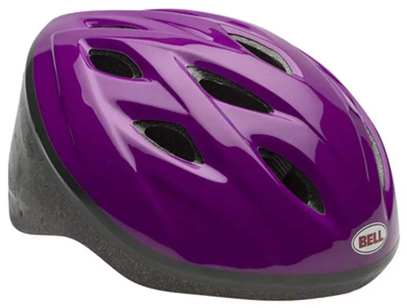 Bell Classic Star Girls' Bike Helmet - Purple, Adjustable Fit for 51-54 cm Head Size, 11 Vents, Chinstrap Buckle, Outdoor Cycling Accessories, Bike Gear for Outdoor Cycling