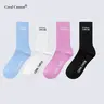 Coral Canton Women's Solid Mid-calf Socks SohoChic