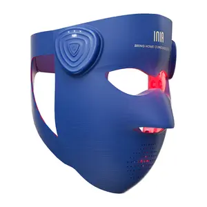 INIA GLOW 940 nm 4D LED Mask – Dual NIR 940 + 850 nm Deep Penetration for Deeper Repair, Visible Lift & Lasting Radiance, 4D Fit for Jawline Lift & Firm, Cooling Therapy, Wireless Comfort, Best Christmas Gift Ideas