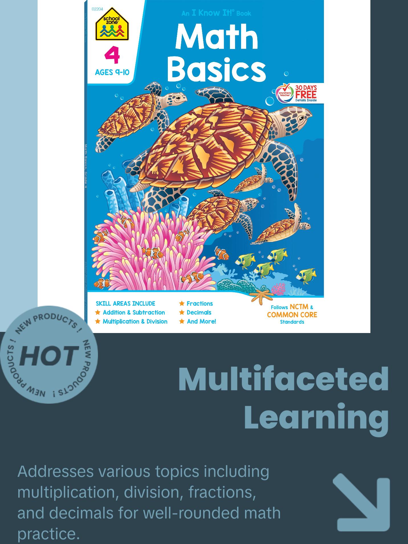 Math Basics Grade 4 Workbook