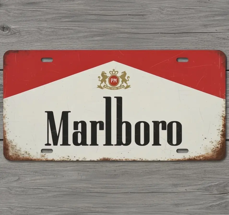 Marlboro Vintage License Plate - Lure Auto Car NEW Tag NEW Car/Truck Accessories