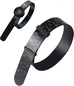 HayEastdor 2PCS Ring and Bracelet Sizer Measuring Tool Black Reusable Universal Ring Size Guage for Fingers and Bangle Sizing Tool for Jewelry Measurement HE008-B