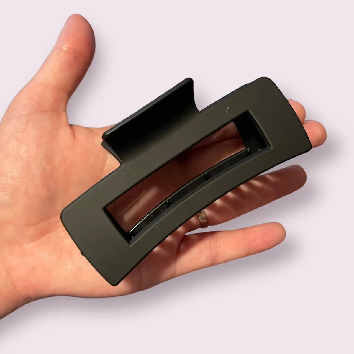 Jumbo Matte Black Hair Clip - Fashion Hair Accessories